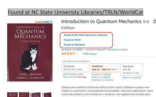 NC State University Amazon Browser