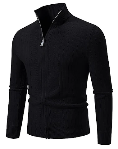 Chaqueta cárdigan con cremallera de - 0