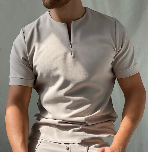 Title 2, Spring and Summer Simple Solid Color Zipper Sho...