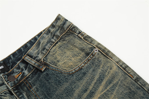 Title 13, Mens slightly flared jeans, offering a modern ...