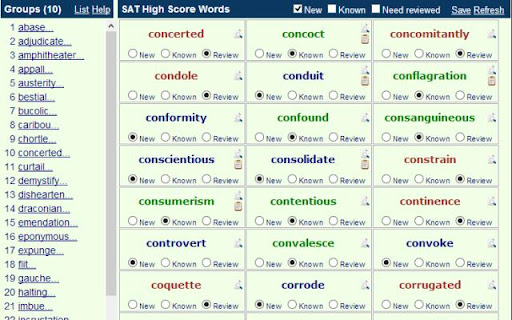 Difficult SAT Words