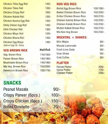 Saladhub menu 