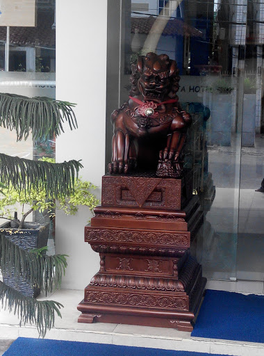 Brown Lion Statue