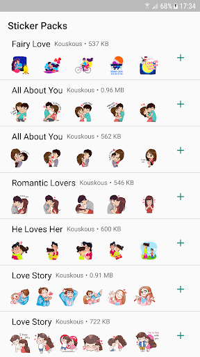 Love Story Stickers - WAStickerApps