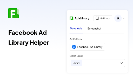 Facebook, TikTok Ad Library Helper