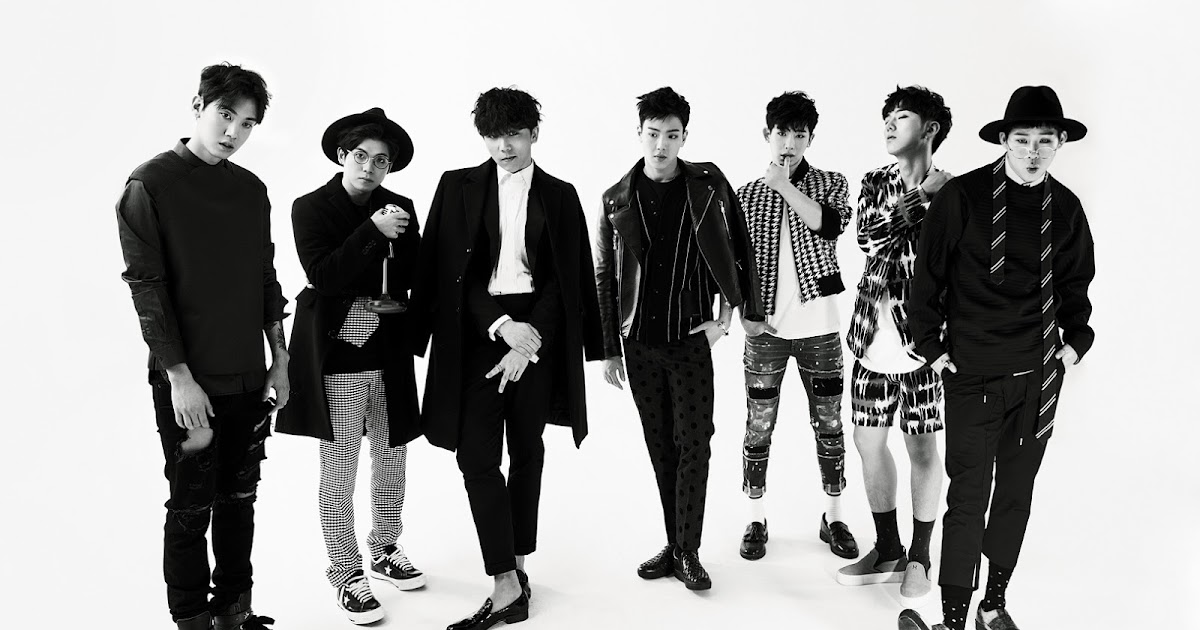 Monsta X appears with JunggiGo, Jooyoung, and Mad Clown for black-and ...