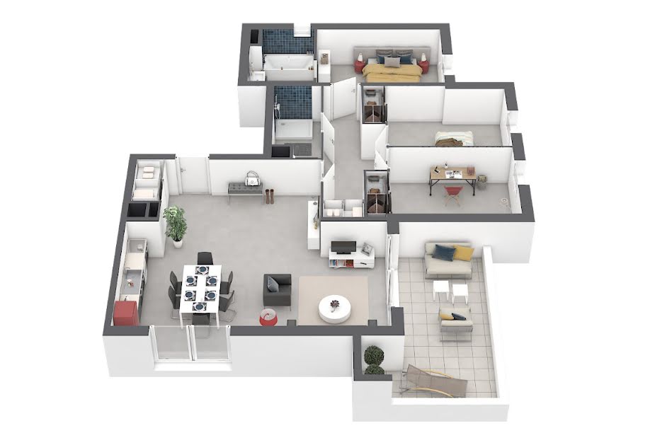 Vente appartement 4 pièces 88.98 m² à Ajaccio (20000), 361 000 €