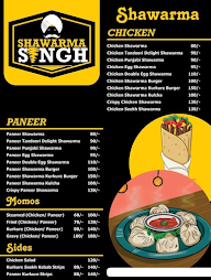 Shawarma Singh menu 1