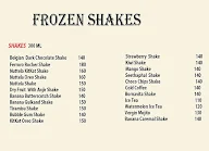 Frozen Shakes menu 1