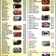 Cafe Durga menu 1