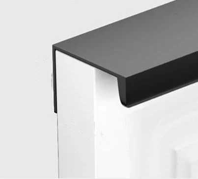 Title 1, Black Extended Concealed Handle Cabinet Door Go...