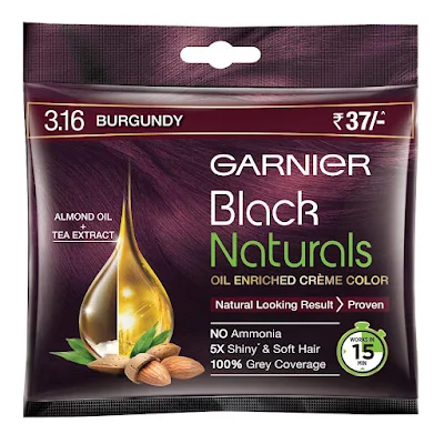 Garnier Black Naturals Oil-Enriched Crème Hair Colour - 20 ml
