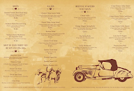 Hotel Vintage menu 1