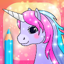 App herunterladen Unicorn Coloring Pages with Animation Eff Installieren Sie Neueste APK Downloader