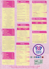 Baskin Robbins menu 1