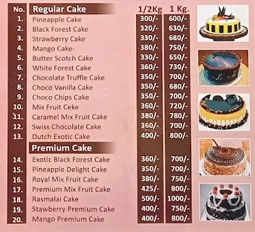 Occasions Cakes Chocolates And More menu 