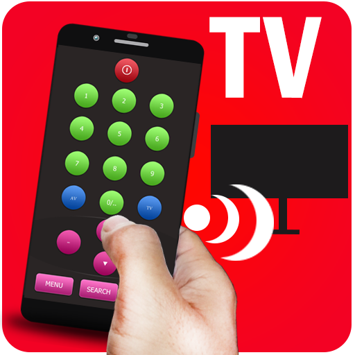 Red IR TV Remote Control icon