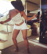 Unathi Msengana celebrates her birthday weekend on a yacht. Image: INSTAGRAM