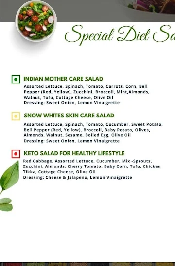 Urban Green Salad menu 