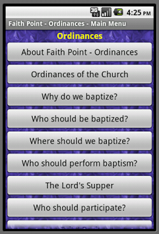 Faith Point Ordinances