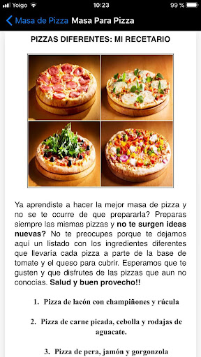 Masa De Pizza