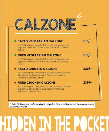 Onesta menu 