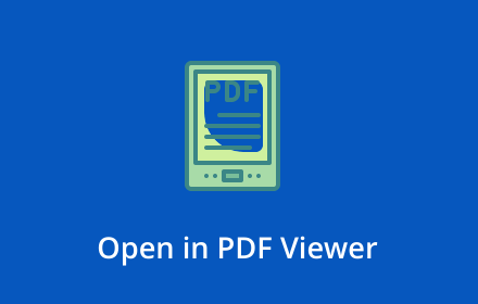 Open in PDF Reader chrome extension