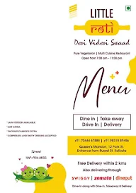 Little Roti- Pure Veg Multi-Cuisine Restaurant menu 2