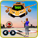 Future Flying Car Robot Taxi Cab Transporter Games icon