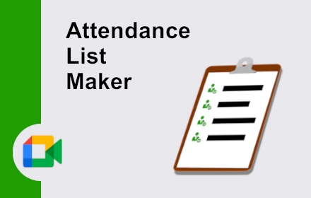 Attendance list maker for Google Meet Preview image 0