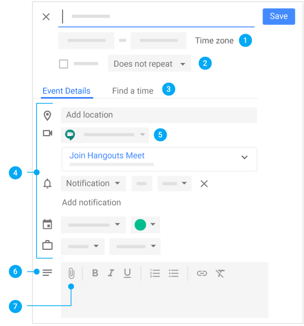 Adicionar detalhes da agenda