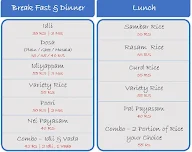 Naivedhya Tiffin's menu 1