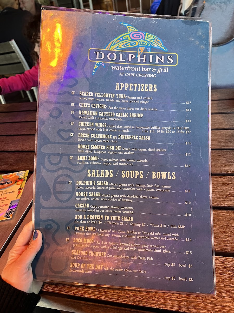 Menu front page