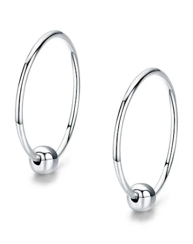 Boucles d'oreilles créoles Huggie p - 3