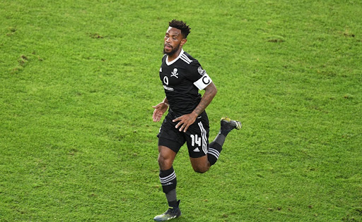 Thulani Hlatshwayo of Orlando Pirates during the CAF Confederation Cup match against Enyimba at Orlando Stadium on March 17 2021 in Johannesburg. He's backing coach Hugo Broos's endeavour to introduce young talent into the Bafana Bafana squad.