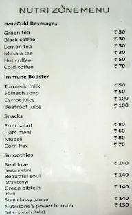 Nutrizone menu 1