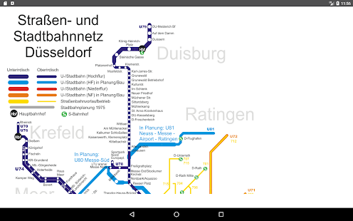 Dusseldorf Metro Map 2017 - náhled