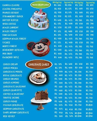 Cake Menu menu 1