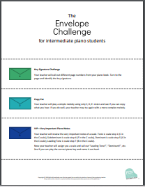 Envelope-Challenge-Intermediate-Online-Piano-lesson-game-title-image