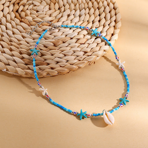 Title 5, Colorful rice-shaped beads strung beads shell n...