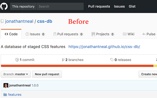 Github NavBar Color Reversal