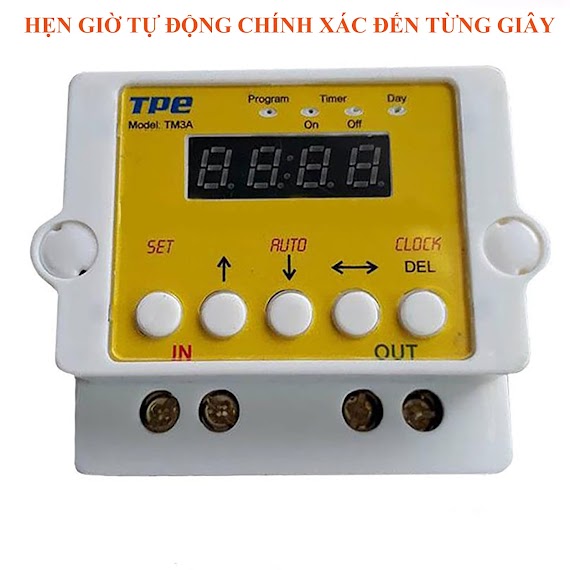 Công Tắc Hẹn Giờ Lập Trình Điện Tử Tpe Tm3A