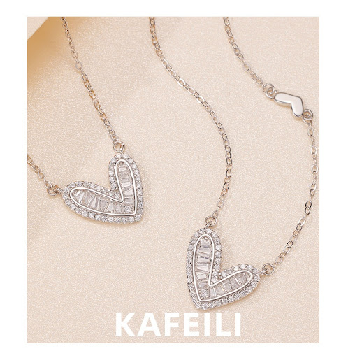 Title 1, 925 Silver Necklace with Zirconia