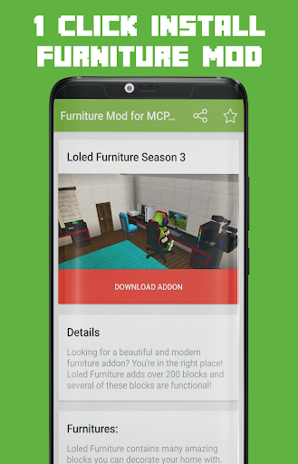 Screenshot Furniture Mod for MCPE Loled 3