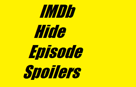 IMDb Hide Episode Spoilers Preview image 0