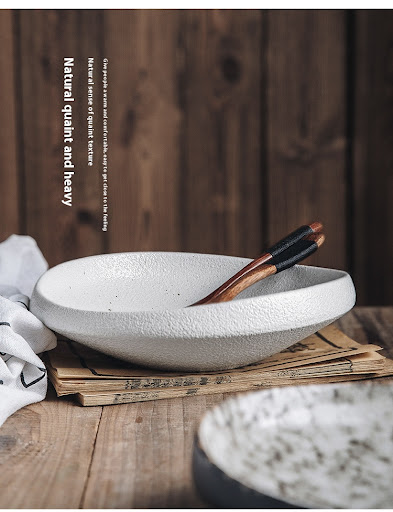 Title 9, Creative Cold Dish Ceramic Salad Bowl for Busin...