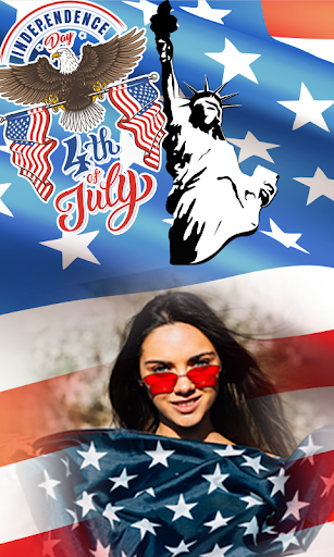 USA Independence Day Photo Frame