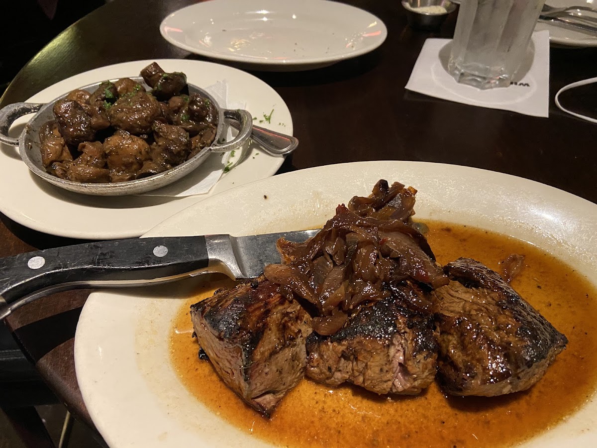 Tenderloin tips & mushrooms