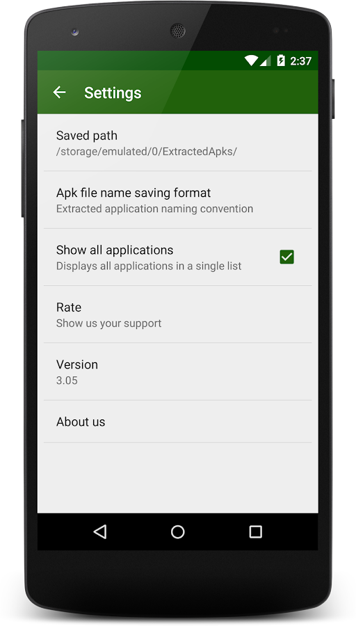    Apk Extractor- screenshot  