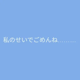 ごめんね私のせいで………